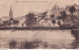 Y12-33) COUTRAS (GIRONDE) LE DEVERSOIR - 1928 -( 2 SCANS ) - Autres & Non Classés