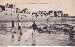 Y9-50) COUTAINVILLE  - LA PLAGE - ANIMATION - LES VILLAS - 1927  - ( 2 SCANS )  - Other & Unclassified
