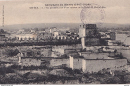 SETTAT - CAMPAGNE DU MAROC (1907 - 1908) - VUE PARTIELLE PRISE D'UNE TERRASSE DE LA CASBAH EL HADJ EL MAA - 2 SCANS - Otros & Sin Clasificación