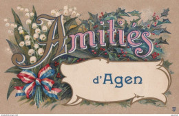  Y5-47) AGEN -  AMITIES  - ( 2 SCANS ) - Agen
