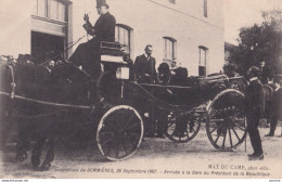 30) INONDATIONS DE SOMMIERES - 26 SEPTEMBRE 1907 - ARRIVEE A LA GARE DU PRESIDENT DE LA REPUBLIQUE - ( 2 SCANS ) - Sommières