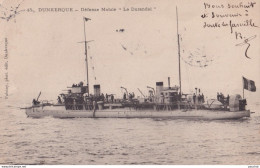 Y28-59) DUNKERQUE (NORD) DEFENSE MOBILE  " LE DURANDAL " - ( BATEAU DE GUERRE 1904 - 2 SCANS ) - Dunkerque