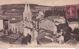 Y26-07) LA LOUVESC (ARDECHE) VUE GENERALE ET ROUTE DE ST. FELICIEN - 1935 - La Louvesc