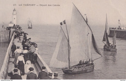 Y25-76) LE TREPORT - DEPART DES CANOTS - ( ANIMATION - 2 SCANS ) - Le Treport