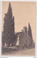 Y24- CARTE PHOTO  COLLECTION ECLECTA SERIE EN PROVENCE - UNE VIEILLE CHAPELLE ENTOUREE DE CYPRES - ( 2 SCANS ) - Autres & Non Classés