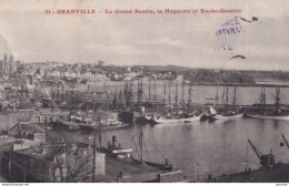 Y23-50) GRANVILLE - LE GRAND BASSIN - LA HUGUETTE ET ROCHE GAUTHIER  -  ( 2 SCANS ) - Granville