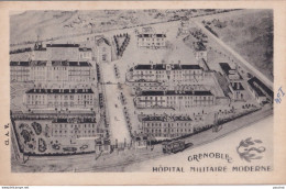 38)  GRENOBLE - HOPITAL MILITAIRE MODERNE - ( 2 SCANS ) - Grenoble