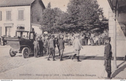 Y23-02) SOISSONS - MANOEUVRES DE 1906 -  DEPART DES OFFICIERS ETRANGERS  - ( 2 SCANS ) - Soissons