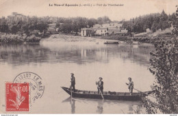 47) LE MAS D'AGENAIS (LOT ET GARONNE)  PORT DU MARCHANDOT - ANIMEE - EMBARCATION  - HABITANTS -  1909 - Autres & Non Classés