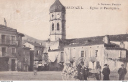 Y21-09) LE MAS D AZIL (ARIEGE) EGLISE ET PRESBYTERE - ANIMEE - HABITANTS -  ( 2 SCANS ) - Autres & Non Classés