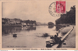 Y20-77) LAGNY - THORIGNY - BORDS DE MARNE - QUAI DE LA GOURDINE  - 1936 - Lagny Sur Marne