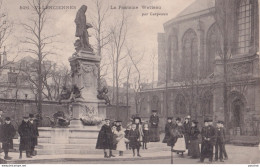 Y21-59) VALENCIENNES - LA FONTAINE WATTEAU PAR CARPEAUX - ANIMEE - HABITANTS - 1905 - ( 2 SCANS ) - Valenciennes