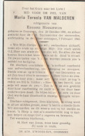 Overmeire, 1943, Maria Van Malderen, Hoogewijs - Devotieprenten