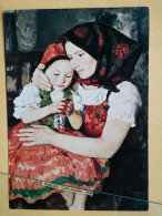 KOV 484-103 - PEINTURE, PENTRE, ART  - GLATZ OSZKAR, WOMAN AND CHILD - Paintings