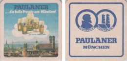 5001815 Bierdeckel Quadratisch - Paulaner - Helle Freude München - Beer Mats