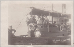 BOUCHES DU RHONE MARSEILLE CARTE PHOTO DU BATEAU LE SEYNOIS ET SON PROPRIETAIRE - Vieux Port, Saint Victor, Le Panier