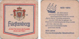 5001905 Bierdeckel Quadratisch - Fürstenberg - 22 J. V. Columbus - Beer Mats