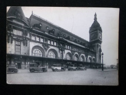 Cp, 75, Paris Rétro, Chemin De Fer, La Gare De Lyon, Automobiles, Vierge, Ed. Abeille-Cartes, N° 283 - Stations Without Trains
