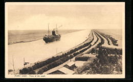 CPA Port-Said, View Of The Canal  - Andere & Zonder Classificatie