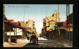 CPA Port Said, Rue De Commerce  - Andere & Zonder Classificatie