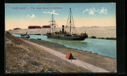 CPA Port-Said, The Suez Canal At Kantara  - Andere & Zonder Classificatie