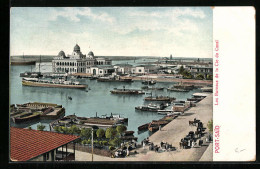 CPA Port-Said, Les Bureaux De La Cie Du Canal  - Andere & Zonder Classificatie