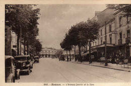 Rennes Avenue Janvier Et La Gare - Rennes