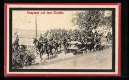 AK Dragoner Auf Dem Marsche, Kavallerie  - Guerra 1914-18