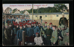 AK Gefangene Franzosen U. Turkos 1914-15, Kriegsgefangene  - Guerre 1914-18