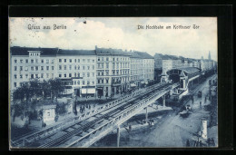 AK Berlin-Kreuzberg, Hochbahn Am Kottbuser Tor, U-Bahn  - Subway