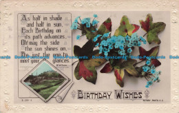 R675962 Birthday Wishes. Rotary Photo. Rajar Bromide Card. RP - World