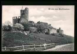 AK Greifenstein, Ortspartie Mit Ruine  - Autres & Non Classés