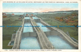 R677446 Panama Canal. Latest View Of Gatun Locks. Showing All Three Flights. I. - Monde