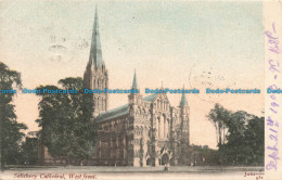 R675990 Salisbury Cathedral. West Front. 1903 - Monde