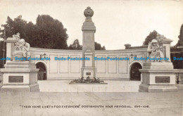 R678352 Portsmouth War Memorial. 1914. 1918. Their Name Liveth Evermore. M. And - Monde