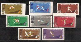 POLAND 1962●European Athletic Championship●Mi 1338-45 B CTO - Used Stamps