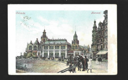 Oostende Kursaal Briefstempel 1908 Ostende Station Htje - Oostende