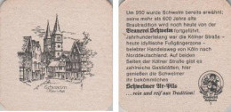 5002046 Bierdeckel Quadratisch - Schwelmer - Schwelm - Kölner Straße - Bierdeckel
