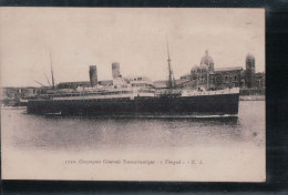 Cpa Compagnie Générale Transatlantique "Timgad" - Dampfer
