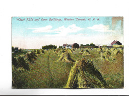 CPA   WHEAT FIELD ABD FARM BUILDINGS, WESTERN CANADA    (voir Timbre) - Zonder Classificatie