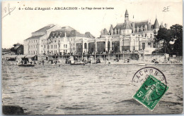 33 ARCACHON - La Plage Devant Le Casino [REF/S007492] - Autres & Non Classés