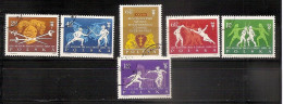 POLAND 1963●Fencing World Championship●Mi 1405-10 CTO - Used Stamps