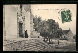 CPA Meaulne, Place De L`Eglise  - Other & Unclassified