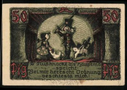 Notgeld Sonneberg Thür. 1922, 50 Pfennig, Der Nussknacker Als Hauptmann  - [11] Emissions Locales
