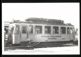 Fotografie Unbekannter Fotograf, Ansicht Bielefeld, Strassenbahn-Triebwagen Nr. 893, Schneepflug & Wartungsdienst  - Places