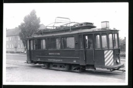 Fotografie Unbekannter Fotograf, Ansicht Duisburg, Strassenbahn-Triebwagen Nr. 402, Werkstattwagen Der Bahnmeisterei  - Lieux