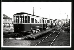 Fotografie Unbekannter Fotograf, Ansicht Birkesdorf, Strassenbahn-Triebwagen Nr. 4 Auf Einem Nebengleis  - Lieux