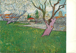 View At Arles With Blooming Trees Vincent Van Gogh Painting - Peintures & Tableaux