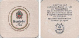 5001540 Bierdeckel Quadratisch - Krombacher - Rothaargebirge - Sous-bocks