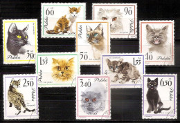 POLAND 1964●Cats●Mi 1475-84 Used - Used Stamps